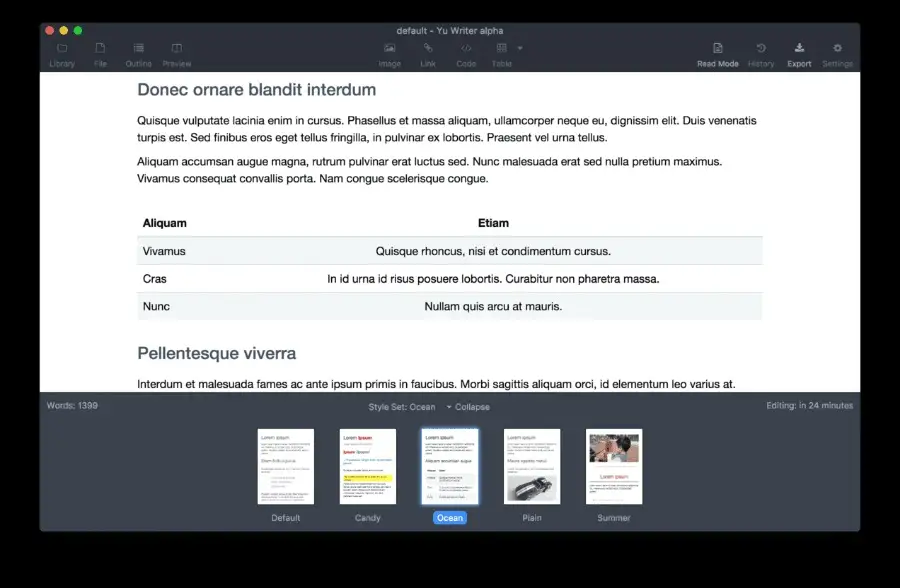 Yu Writer - 讓你找到寫作樂趣的 Markdown 文本編輯器