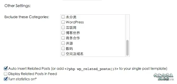 WordPress 相关日志插件:WordPress Related Posts