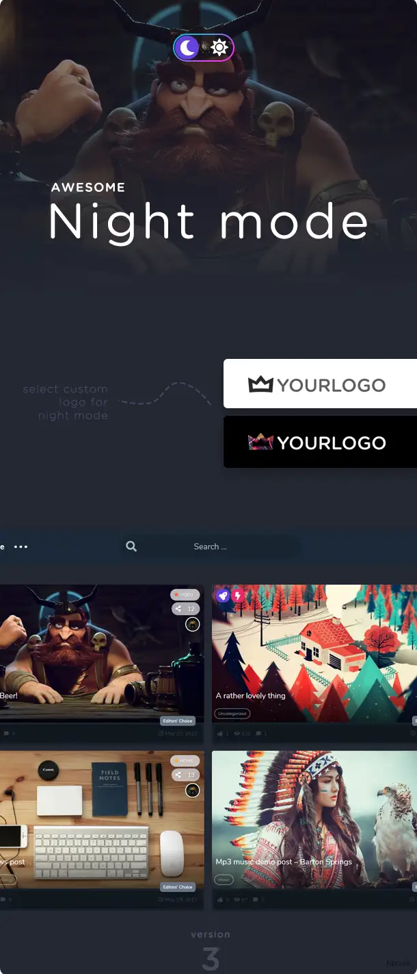 King – 新闻杂志视频类WordPress主题