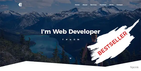 Edina - 个人/投资组合/简历模板