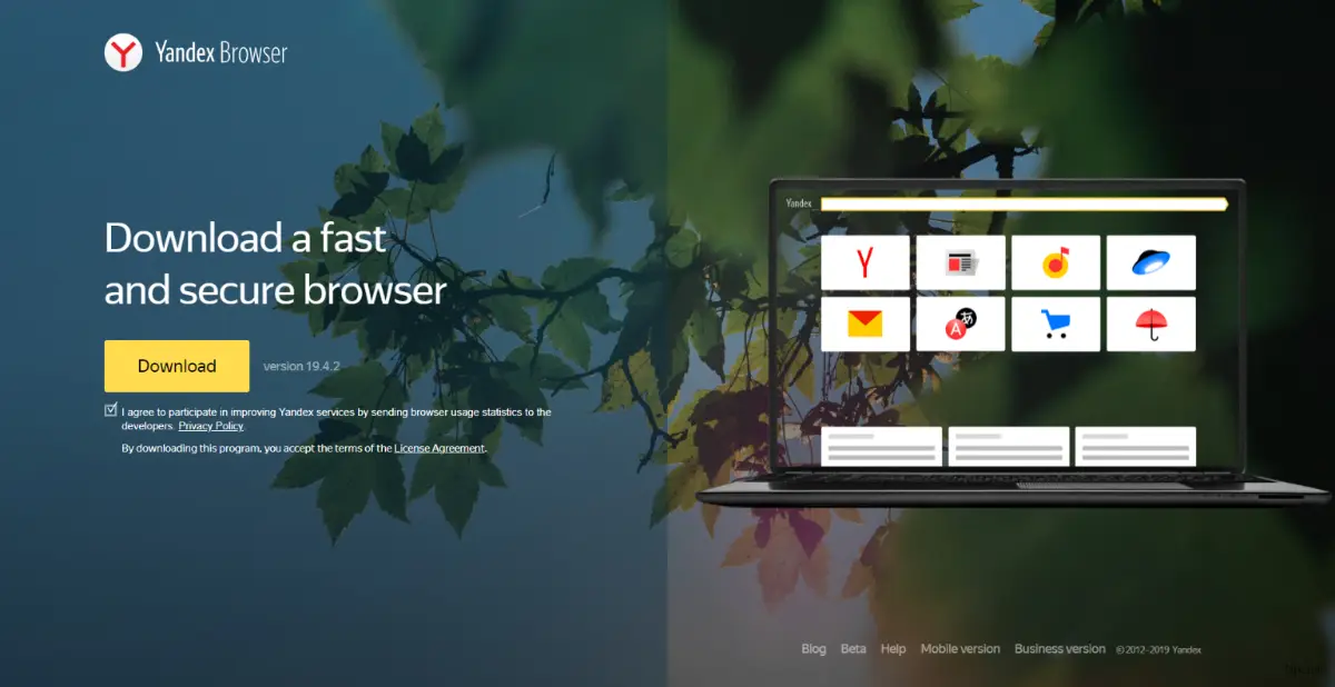 Yandex Browser - 极简风格的浏览器