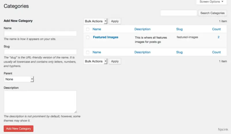 WordPress 多媒體庫添加分類和標簽支持
