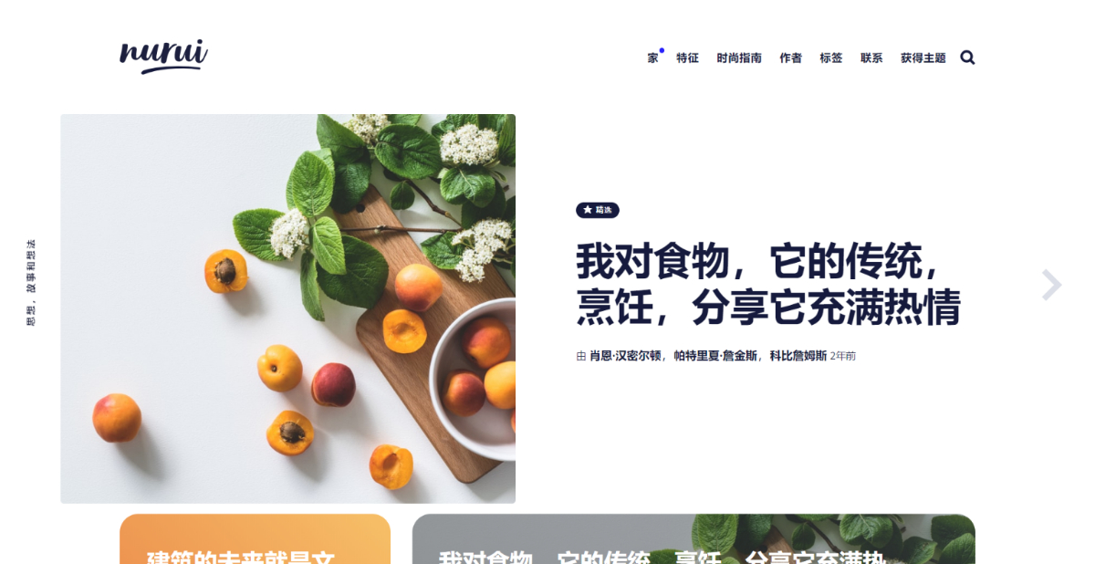 Nurui – 多用途幽靈博客主題