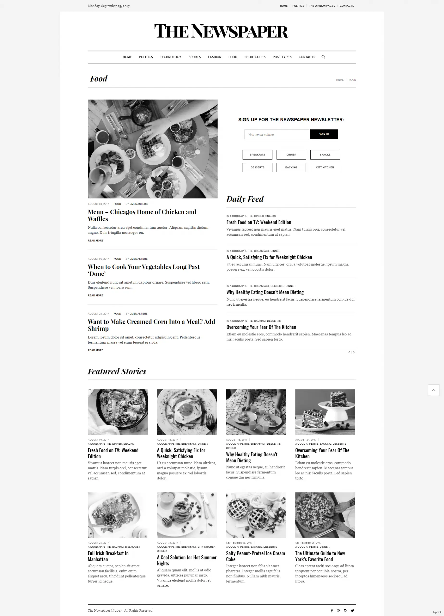 Newspaper - 报纸/杂志社论WordPress主题