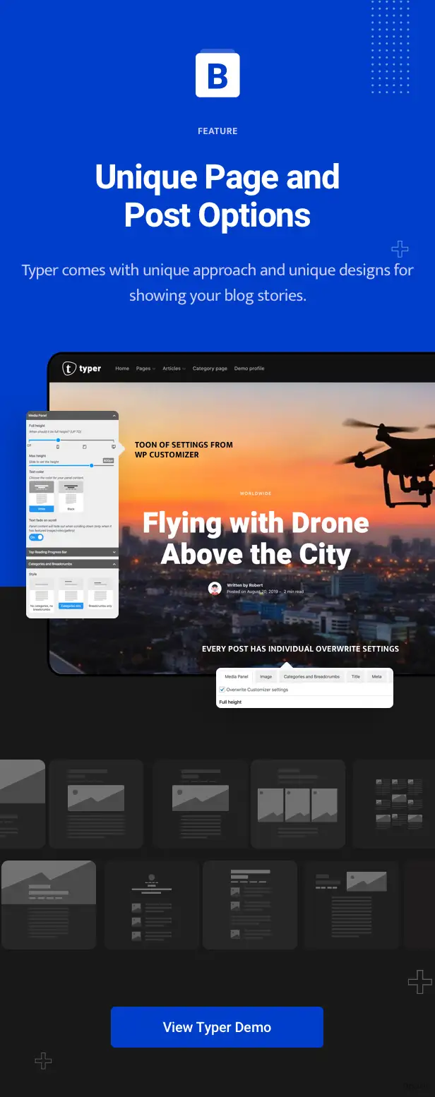 Typer - 驚人的博客和多作者發(fā)布主題