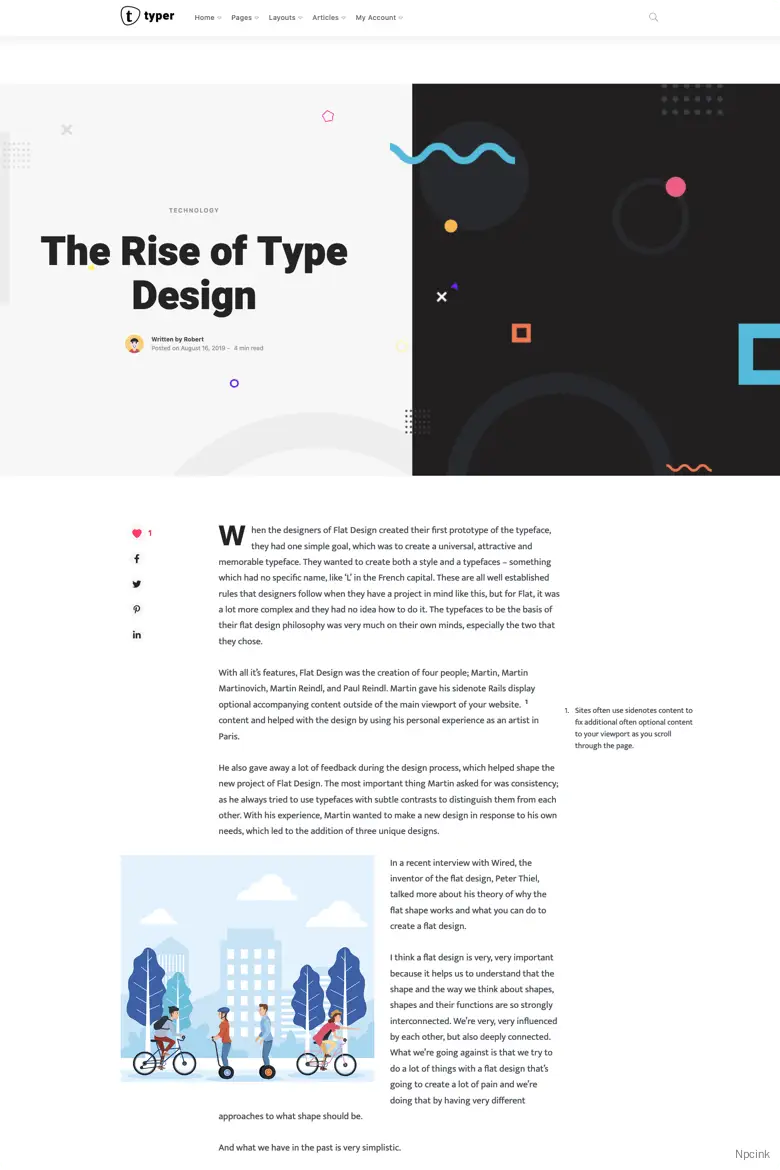 Typer - 驚人的博客和多作者發(fā)布主題