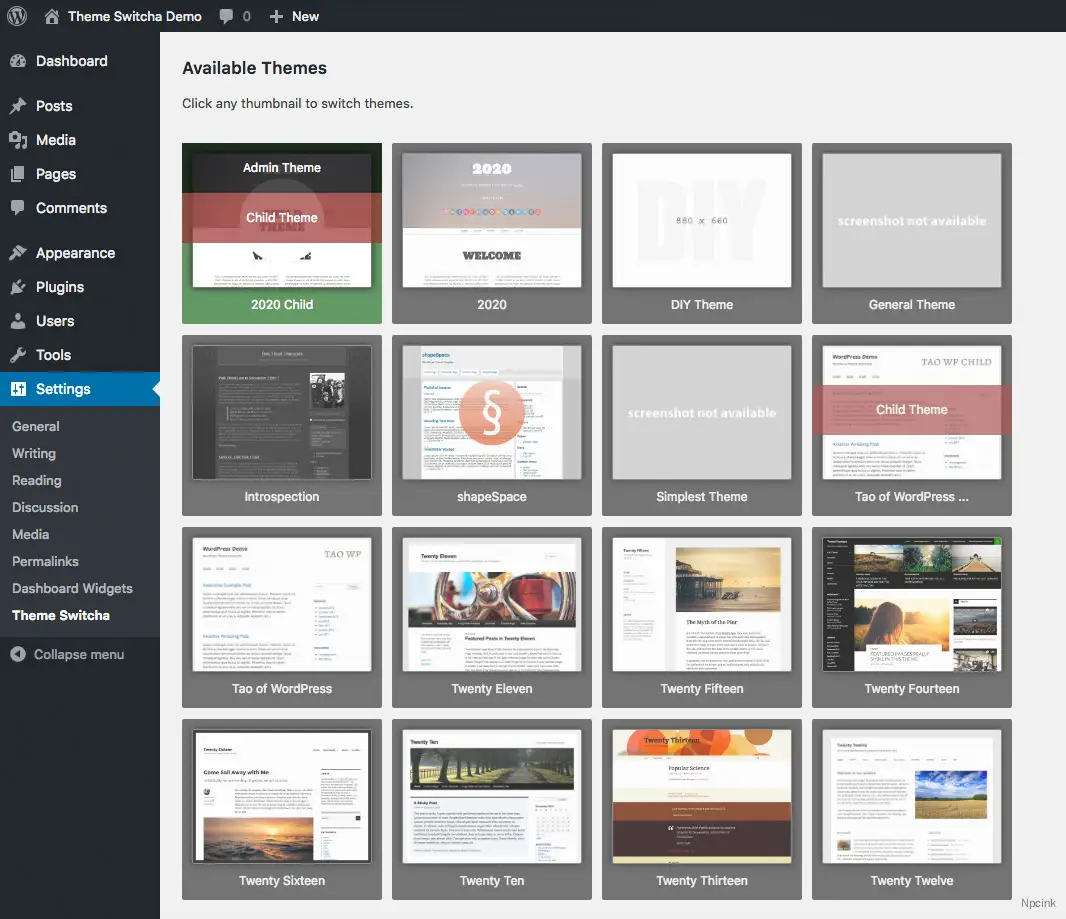 Theme Switcha - 主題切換
