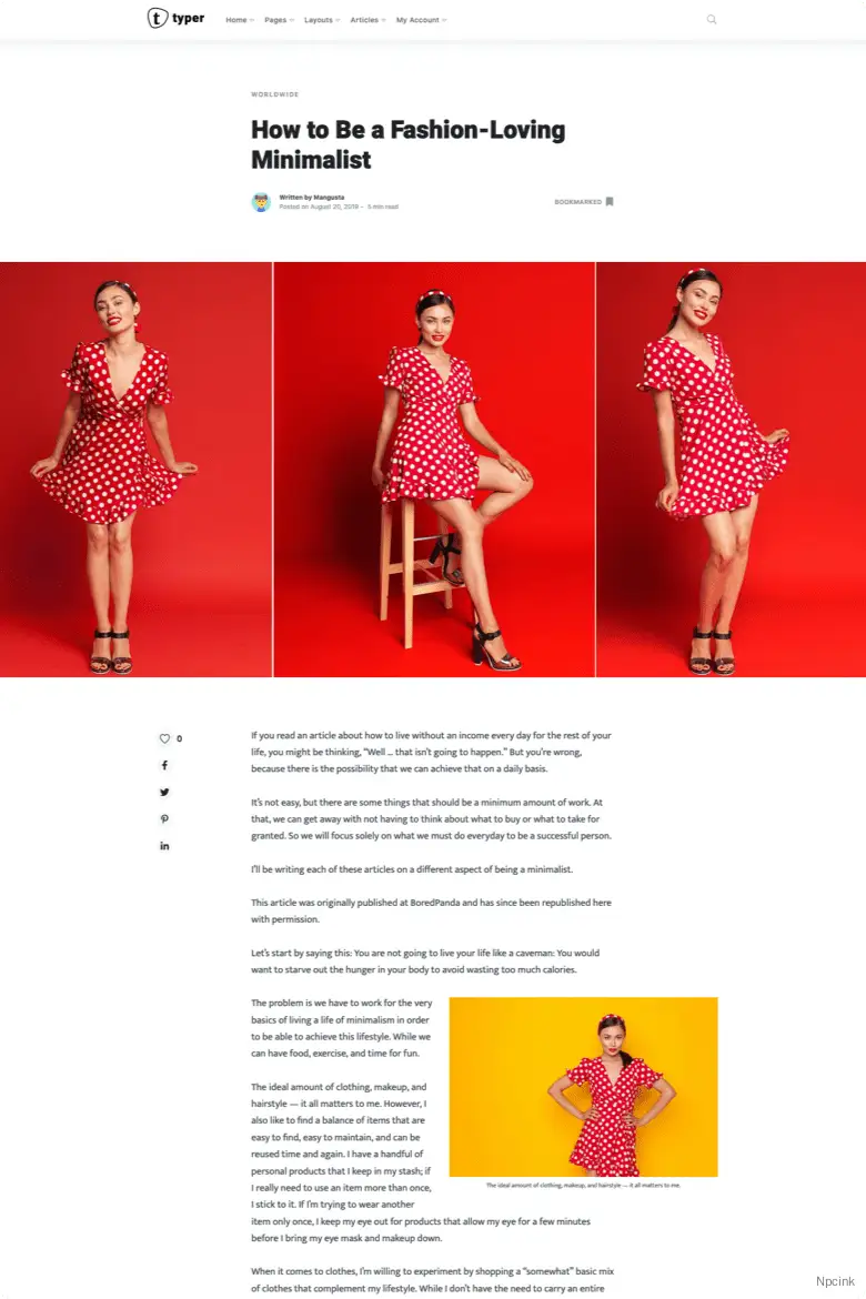 Typer - 驚人的博客和多作者發(fā)布主題