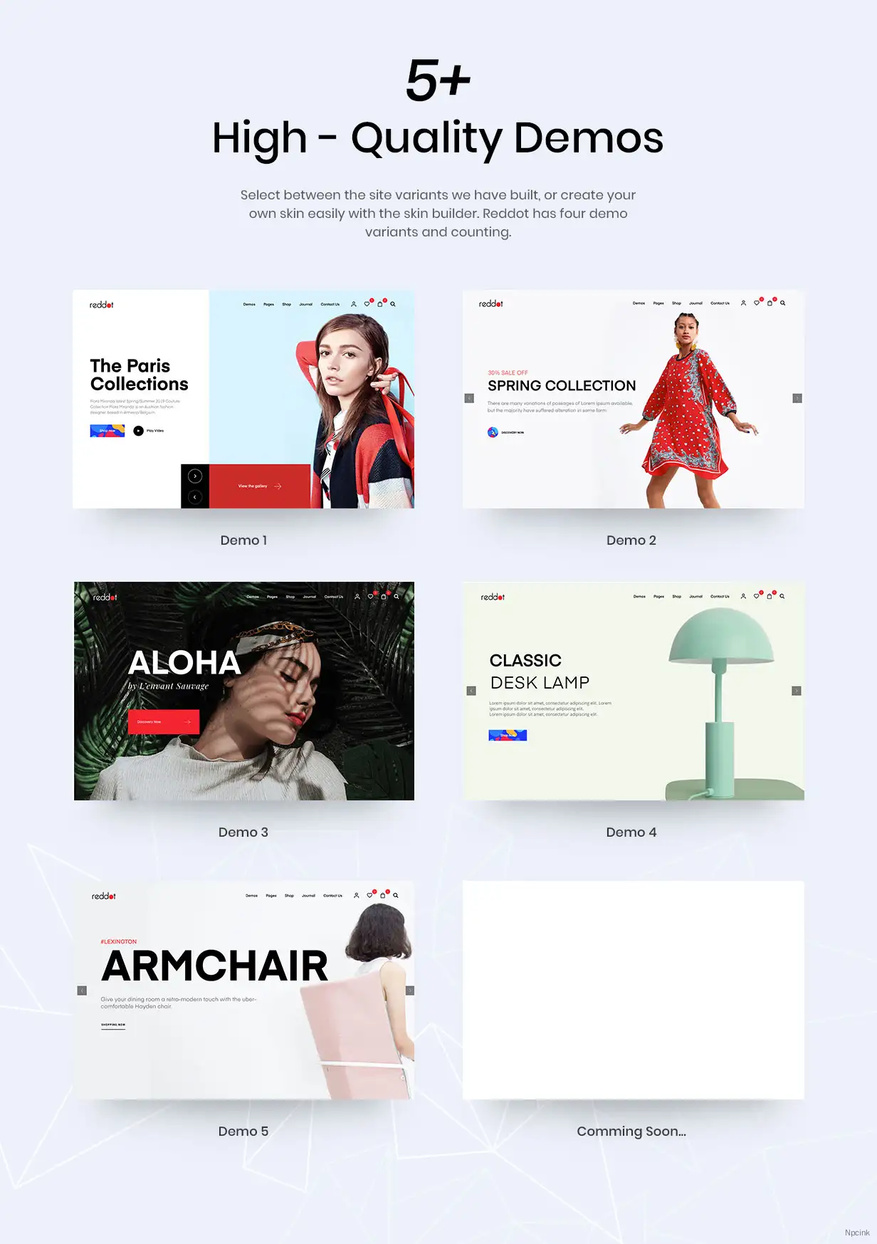 Reddot - 最小和现代WooCommerce WordPress主题