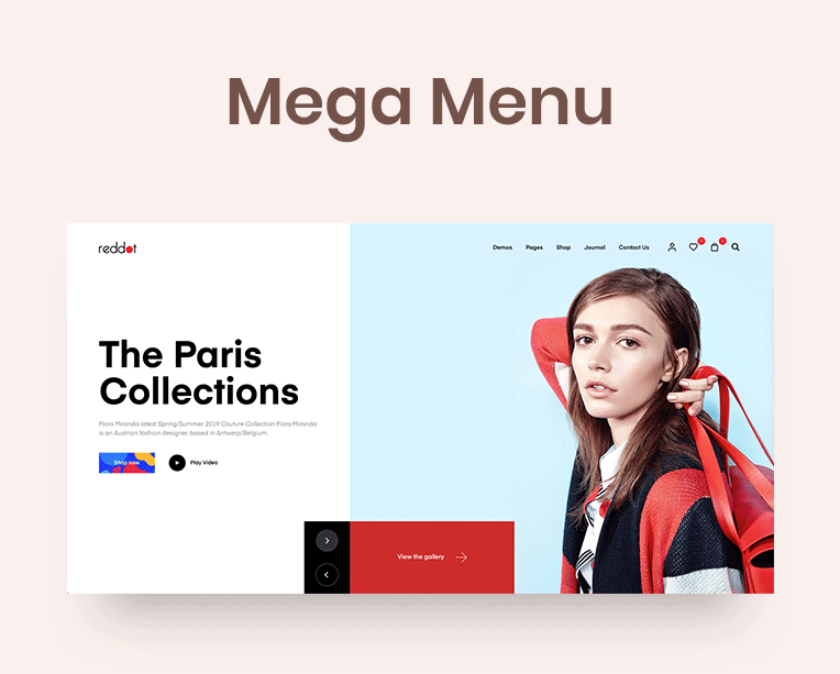 Reddot - 最小和現代WooCommerce WordPress主題