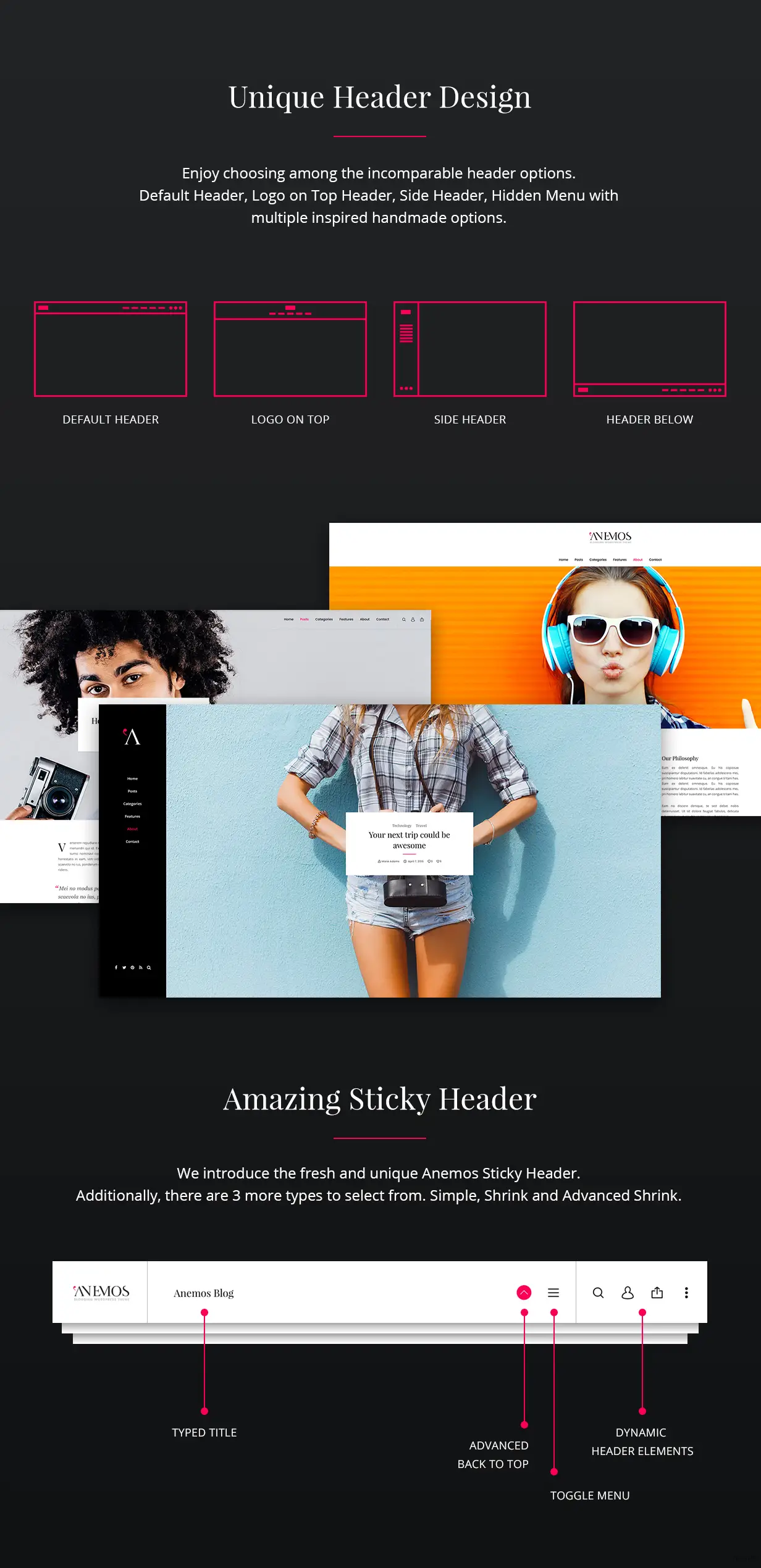 Anemos - 多用途博客WordPress主題