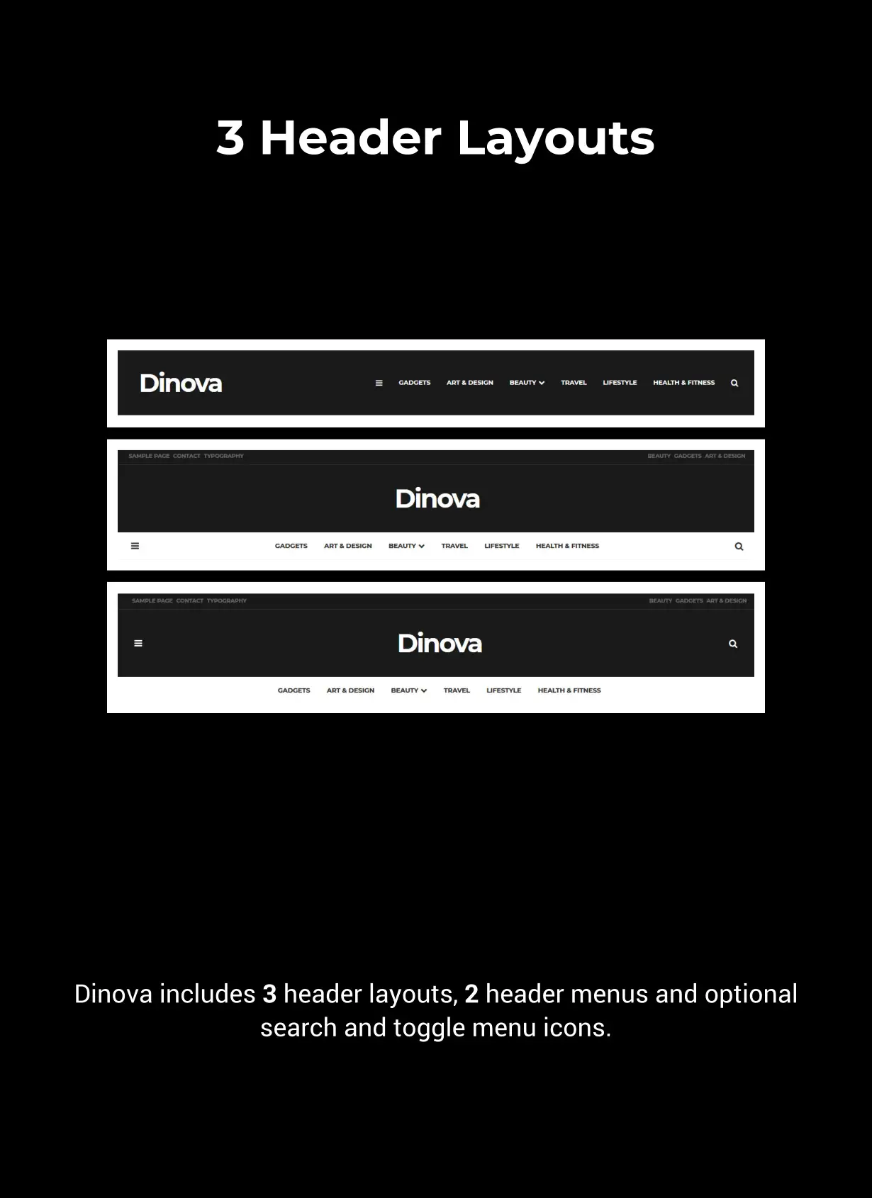 Dinova - 另類雜志Gutenberg的wordpress主題