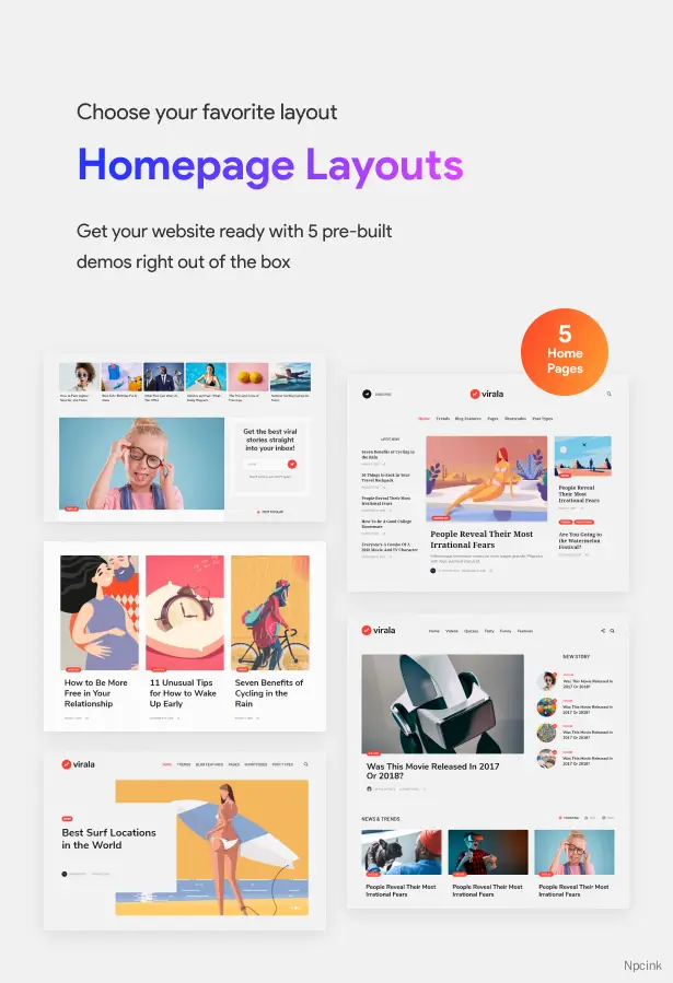 Virala - 極具感染力的WordPress雜志主題