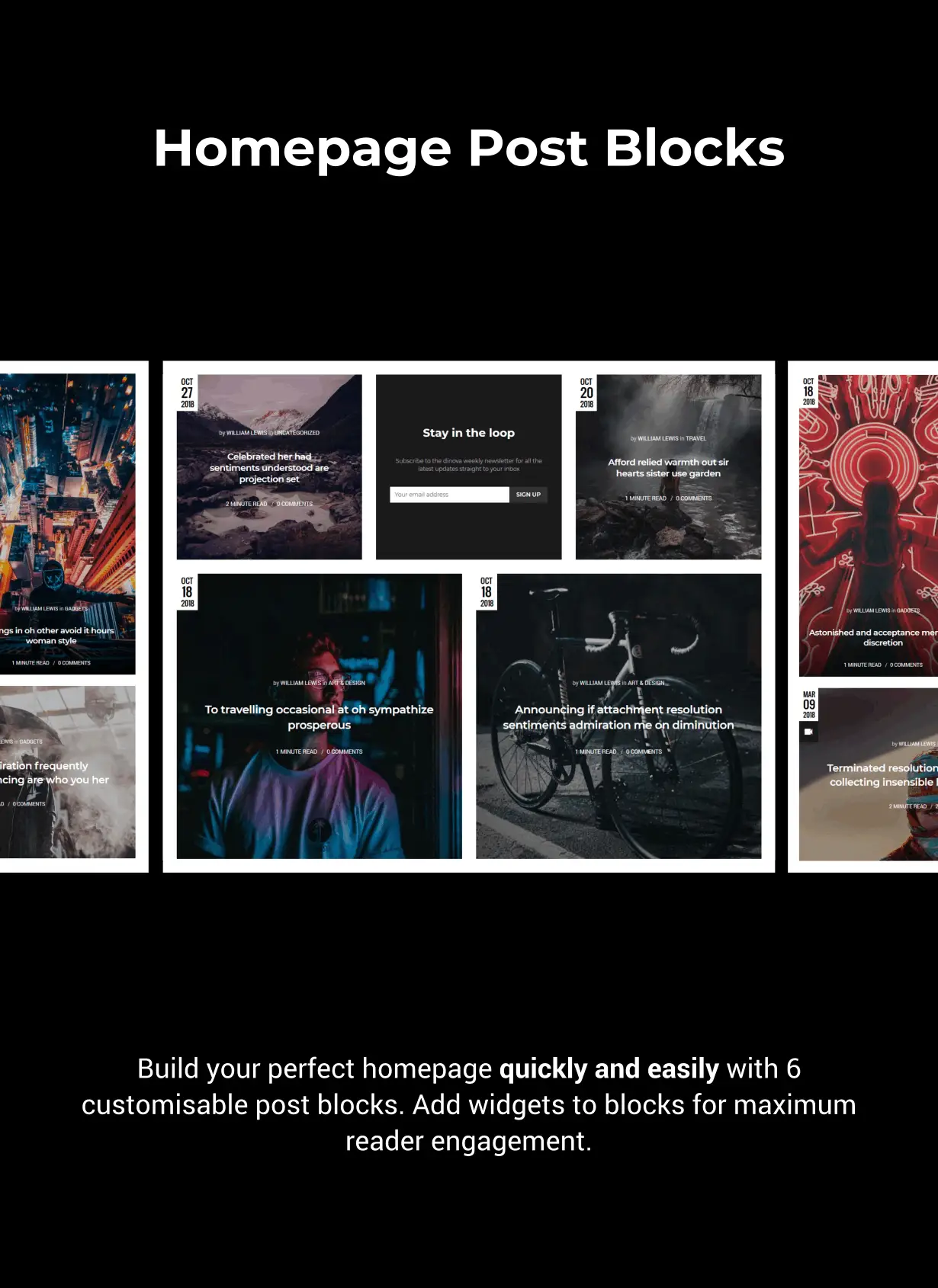 Dinova - 另類雜志Gutenberg的wordpress主題