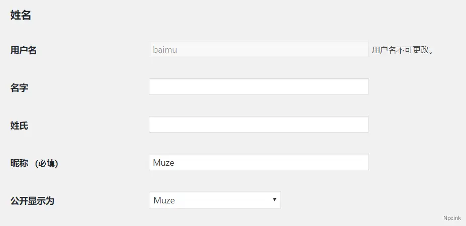 WordPress 技巧:簡化 WordPress 后臺用戶名稱設置