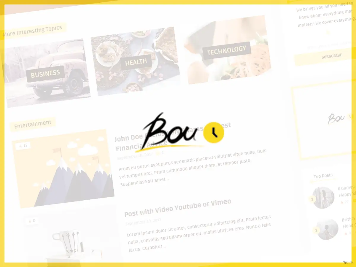 Bouplay WP - Blogger的WordPress主题