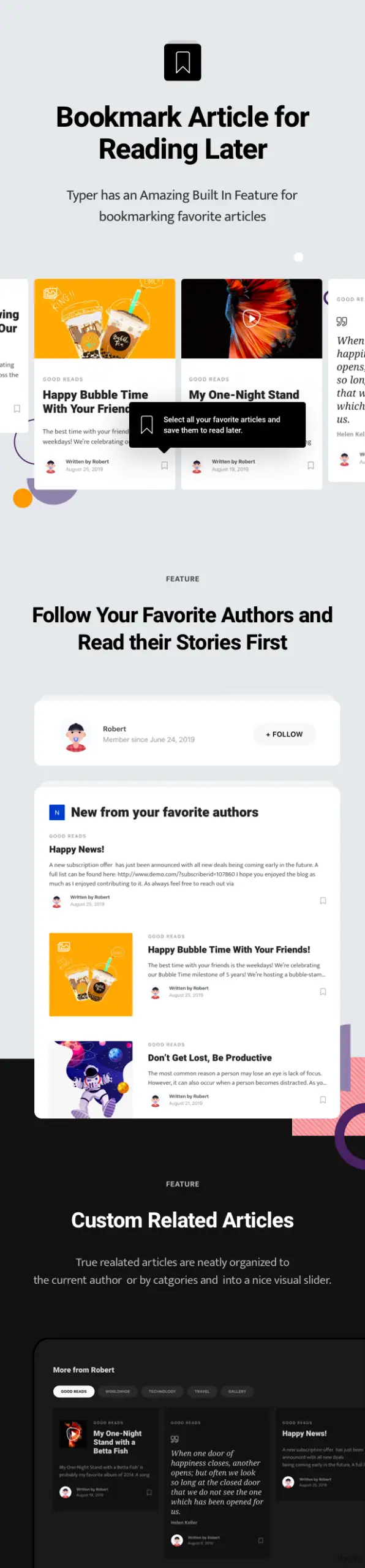 Typer - 驚人的博客和多作者發(fā)布主題