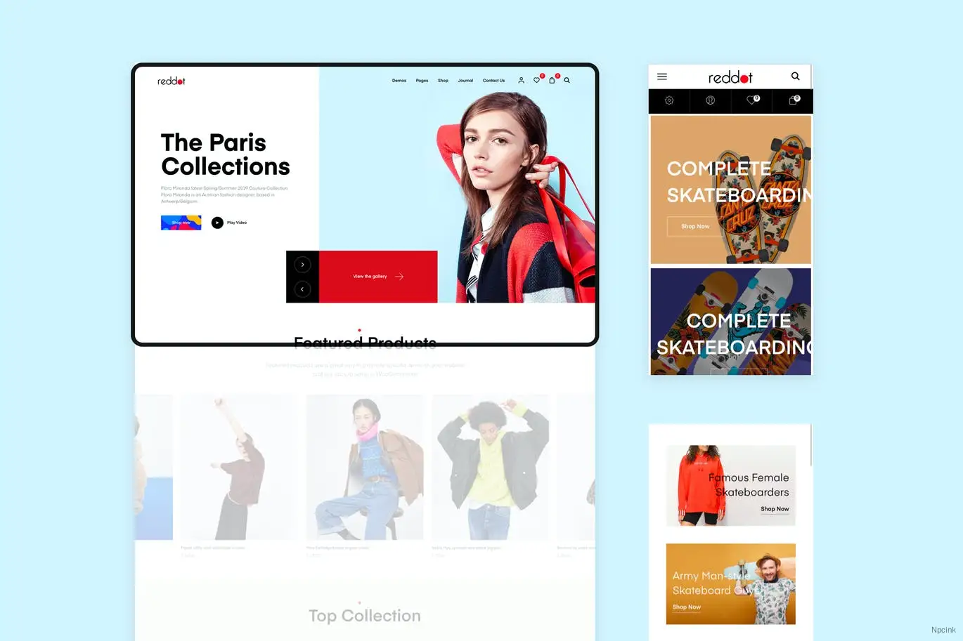 Reddot - 最小和现代WooCommerce WordPress主题