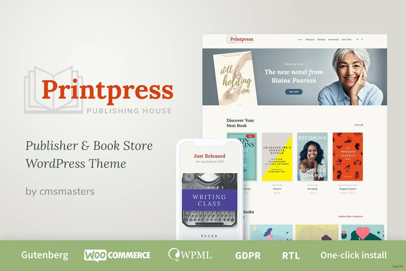 Printpress - 图书出版WordPress主题