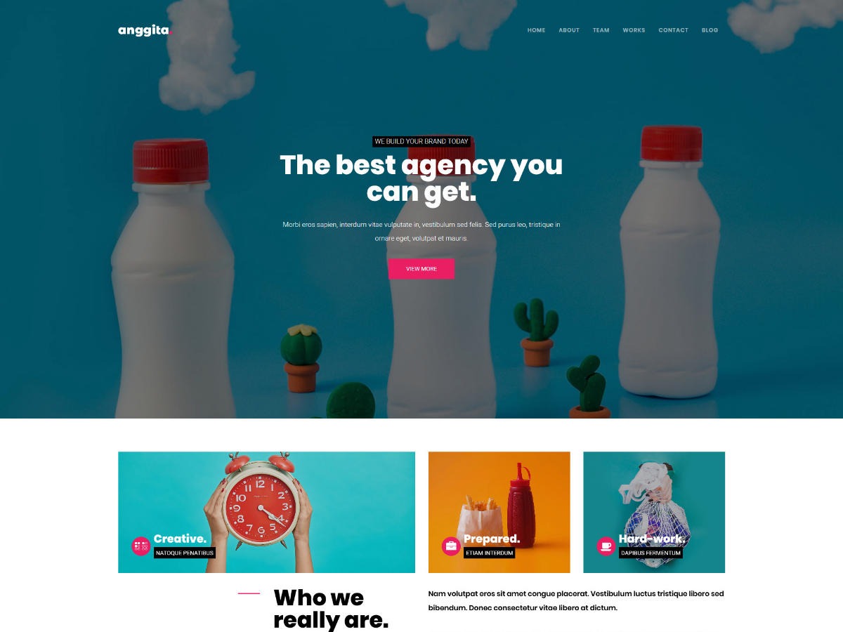 Anggita – 一頁作品集wordpress主題