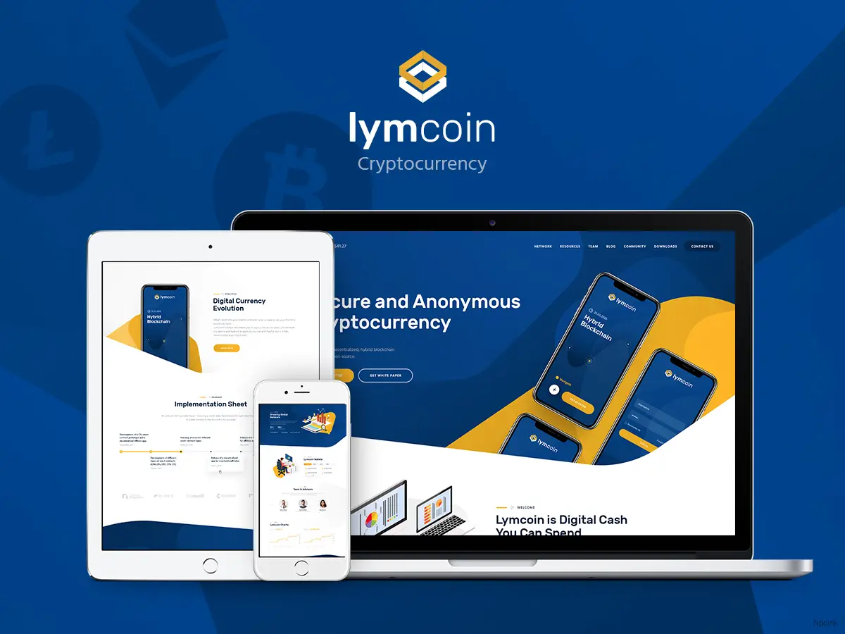 Lymcoin - 加密貨幣和ICO WordPress主題