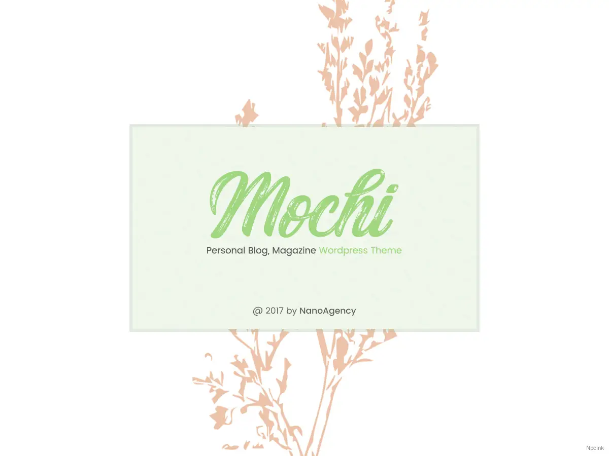 Mochi - 干凈的個人WordPress博客主題