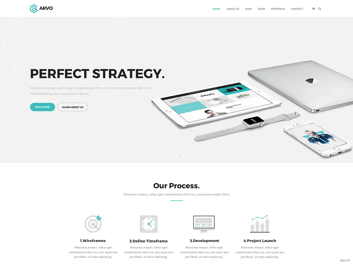 Arvo - 一个聪明而灵活的多用途WordPress主题