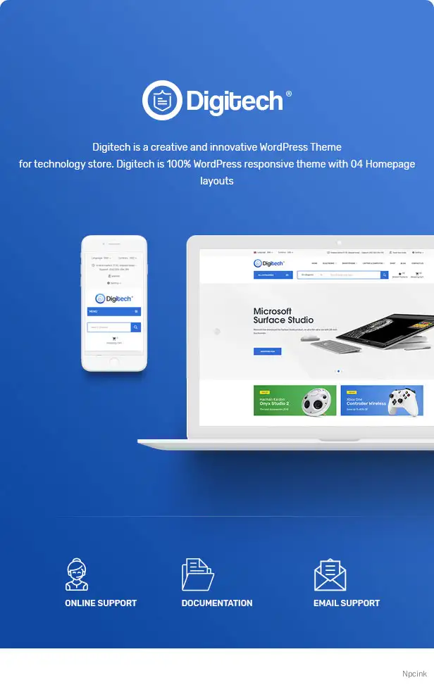 Digitech - WooCommerce WordPress的技术主题