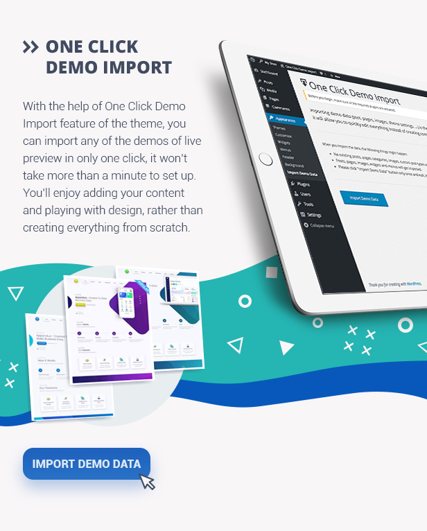 Apparatus - 多用途一頁組合和應用著陸主題