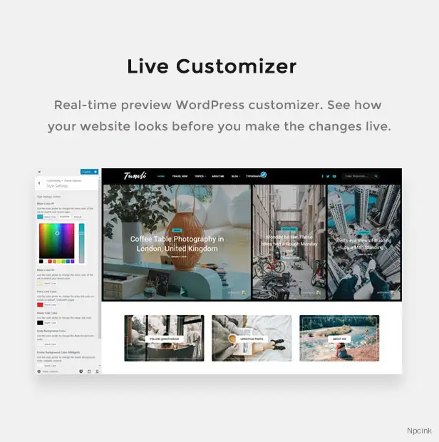 Tumli - 個人砌體風格WordPress主題