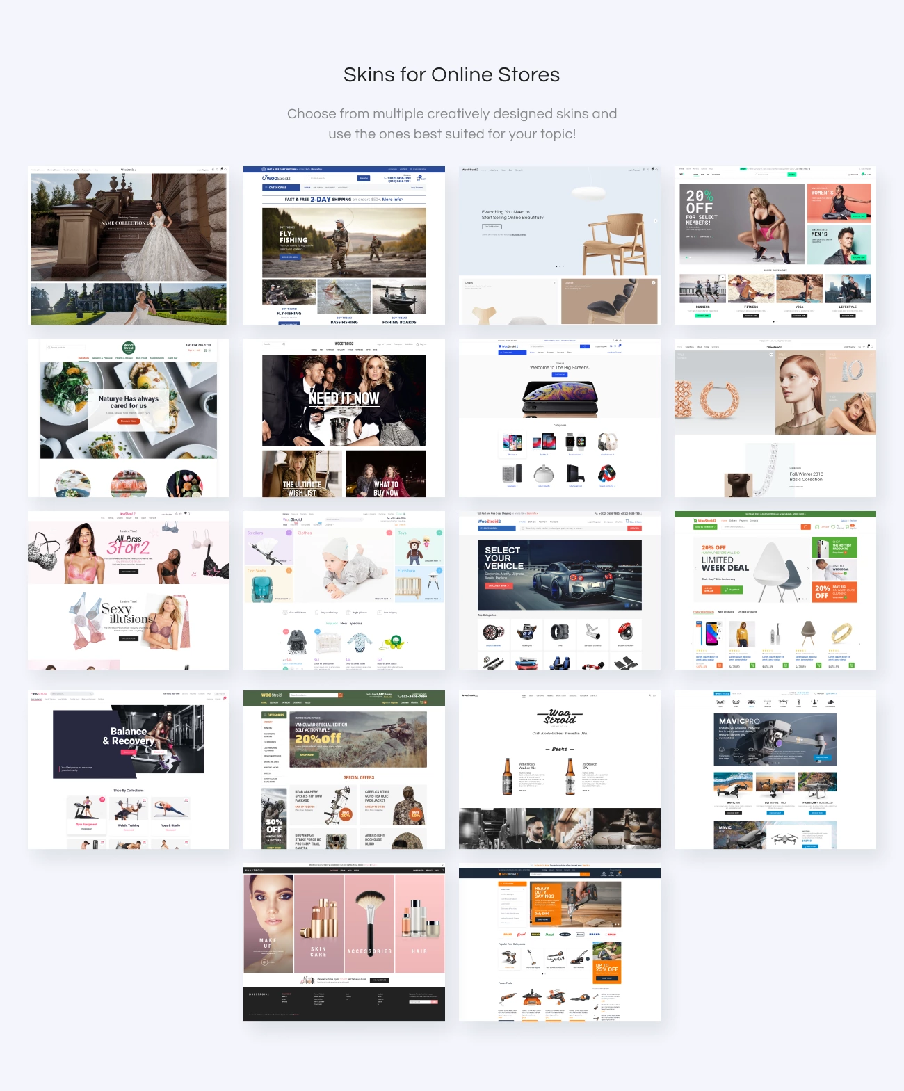 Woostroid - 多功用响应式WooCommerce模板