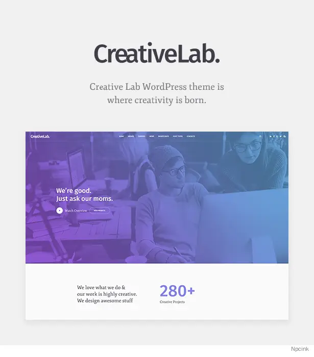 Creative Lab - 工作室投资组合与设计机构WordPress主题