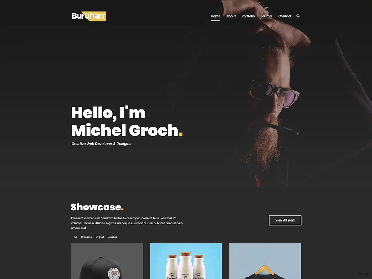 Buruhan - 自由職業者和代理商的投資組合WordPress主題
