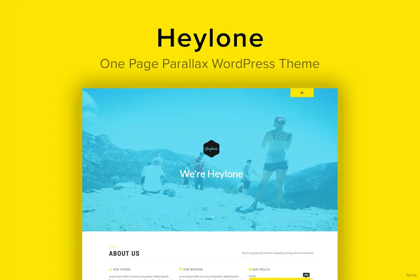 Heylone - 一页视差WordPress主题