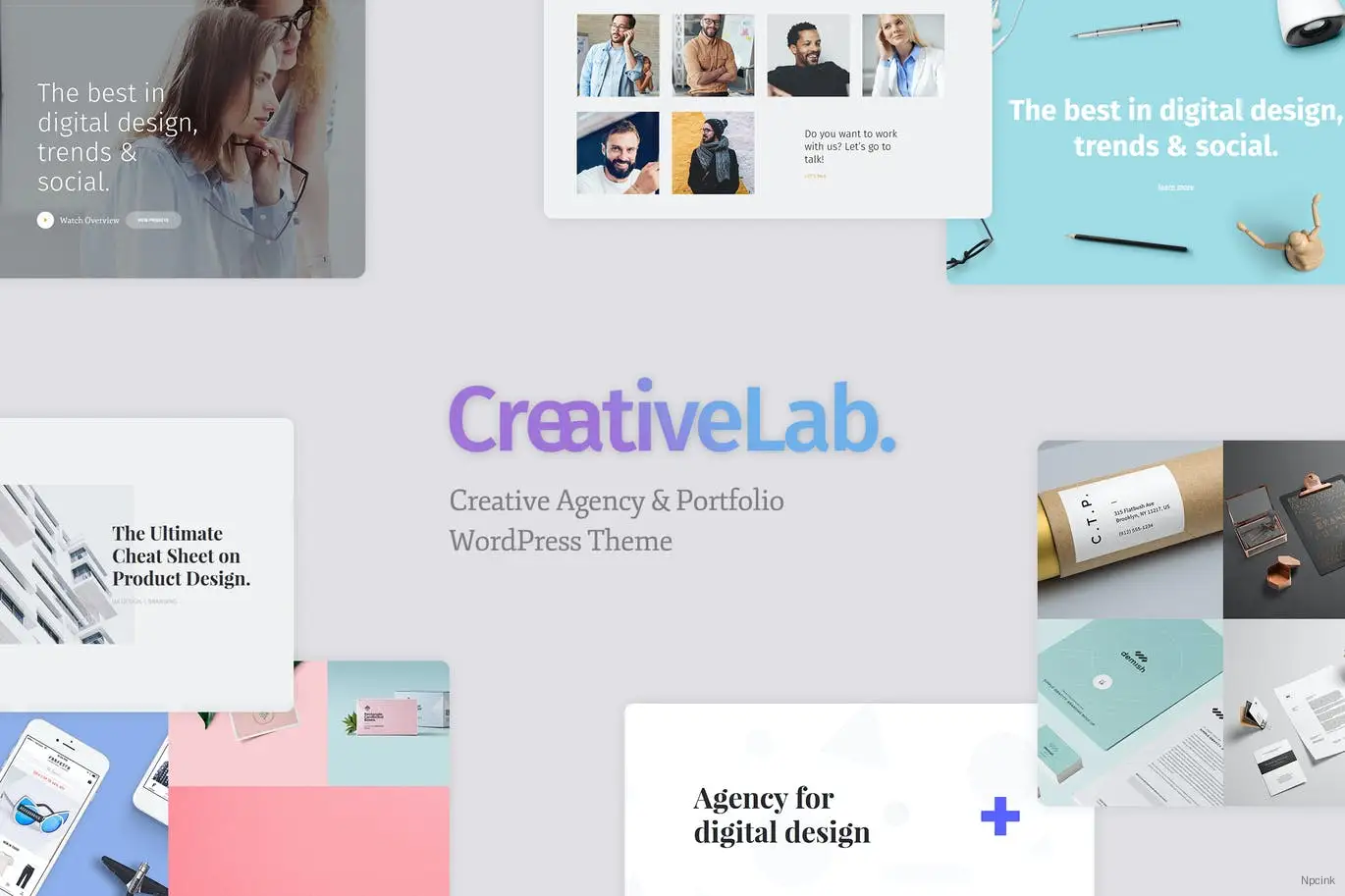 Creative Lab - 工作室投资组合与设计机构WordPress主题