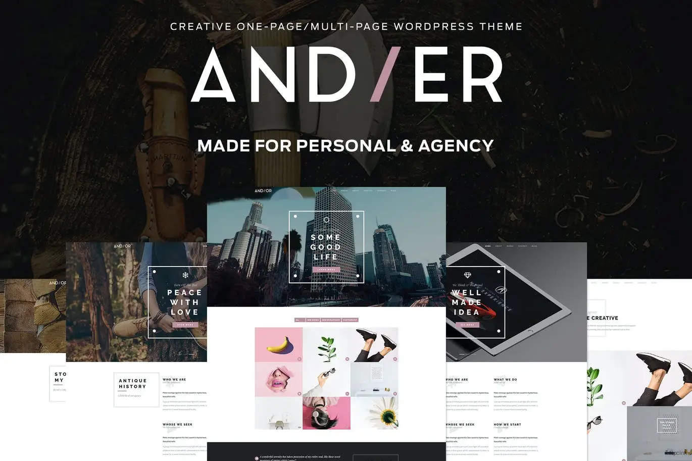 Andier - 响应式多页投资组合WordPress主题