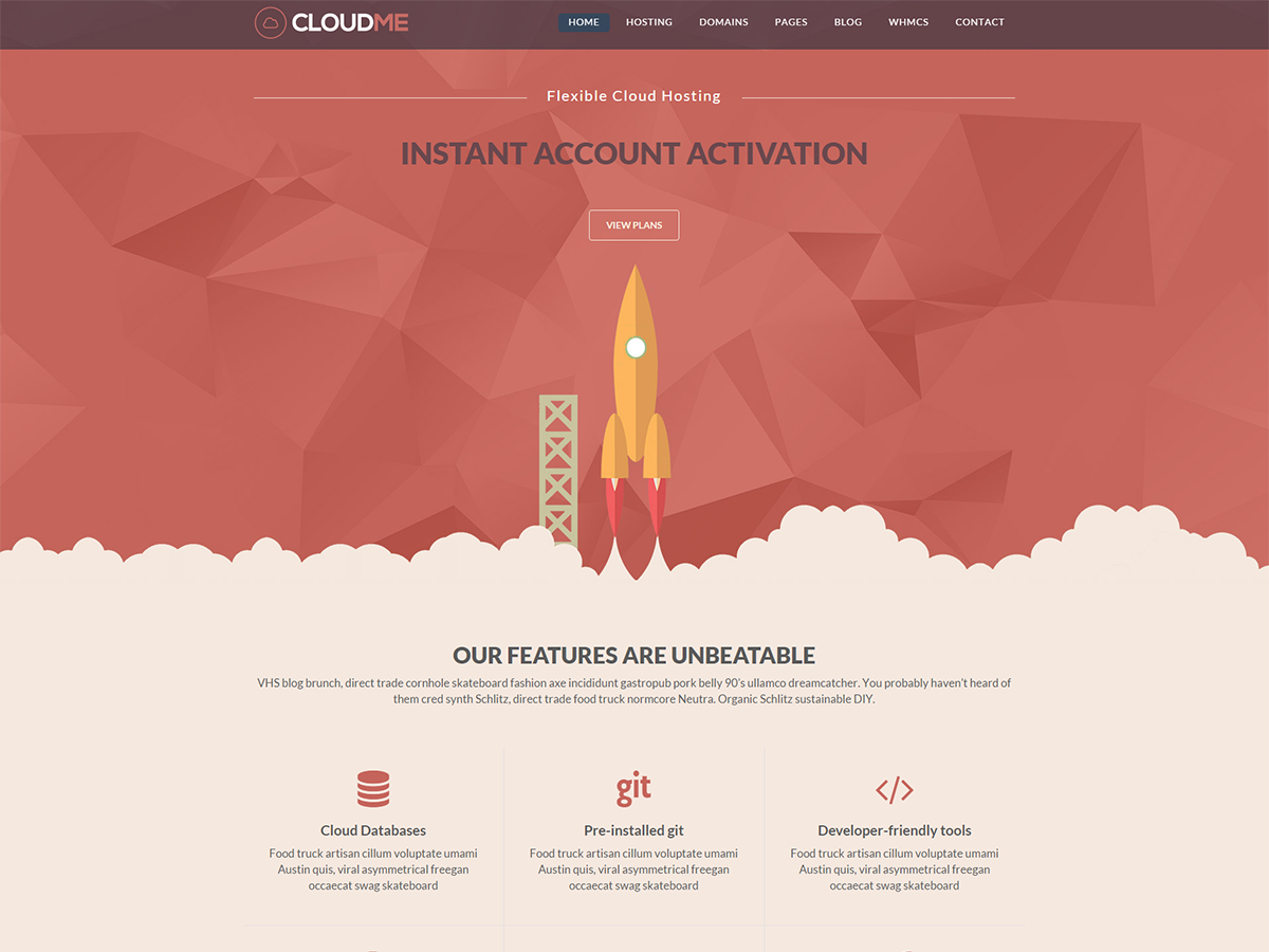 Cloudme Host – WordPress托管主題