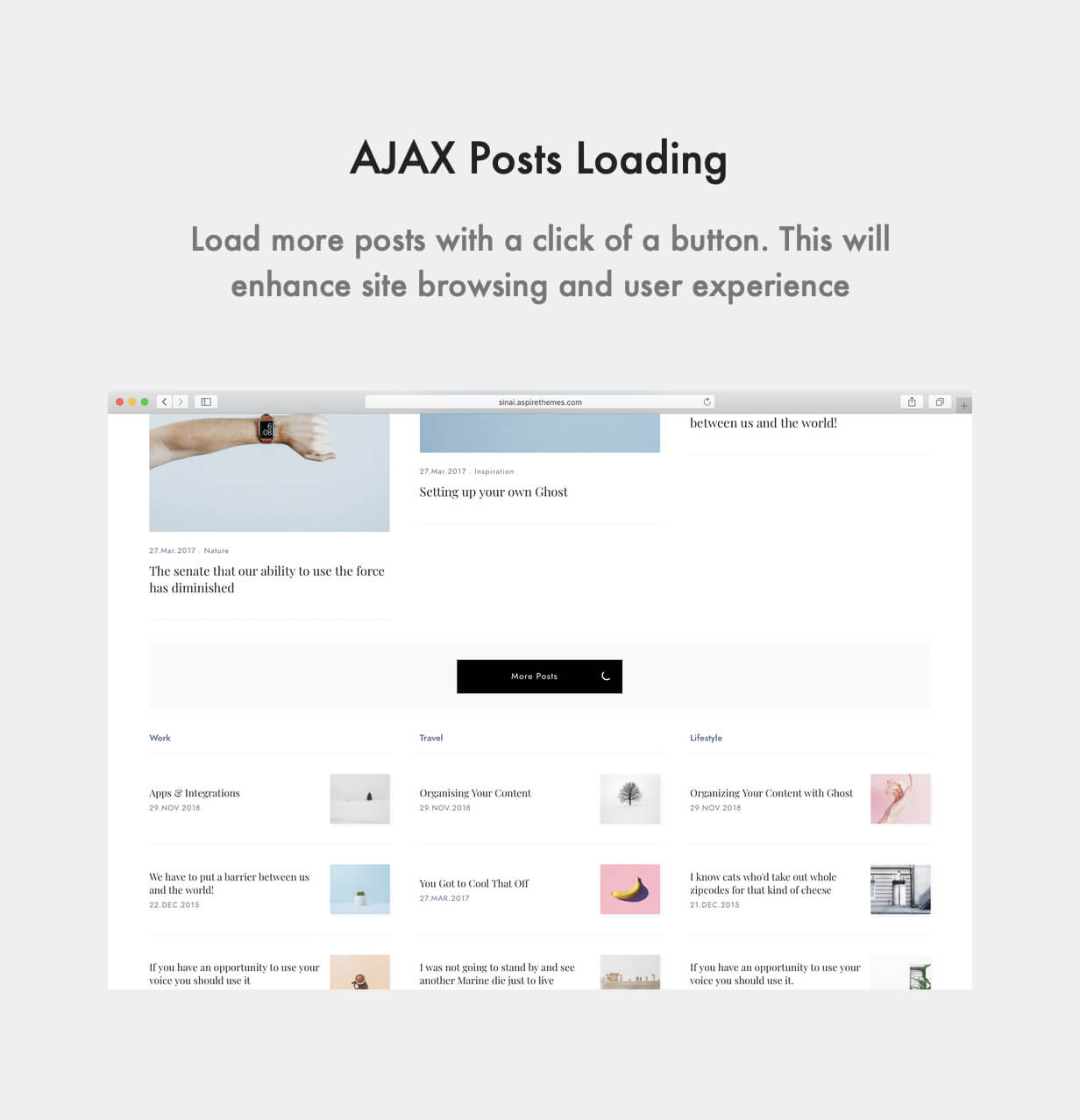 Sinai - 最小博客和雜志Ghost 3.0主題