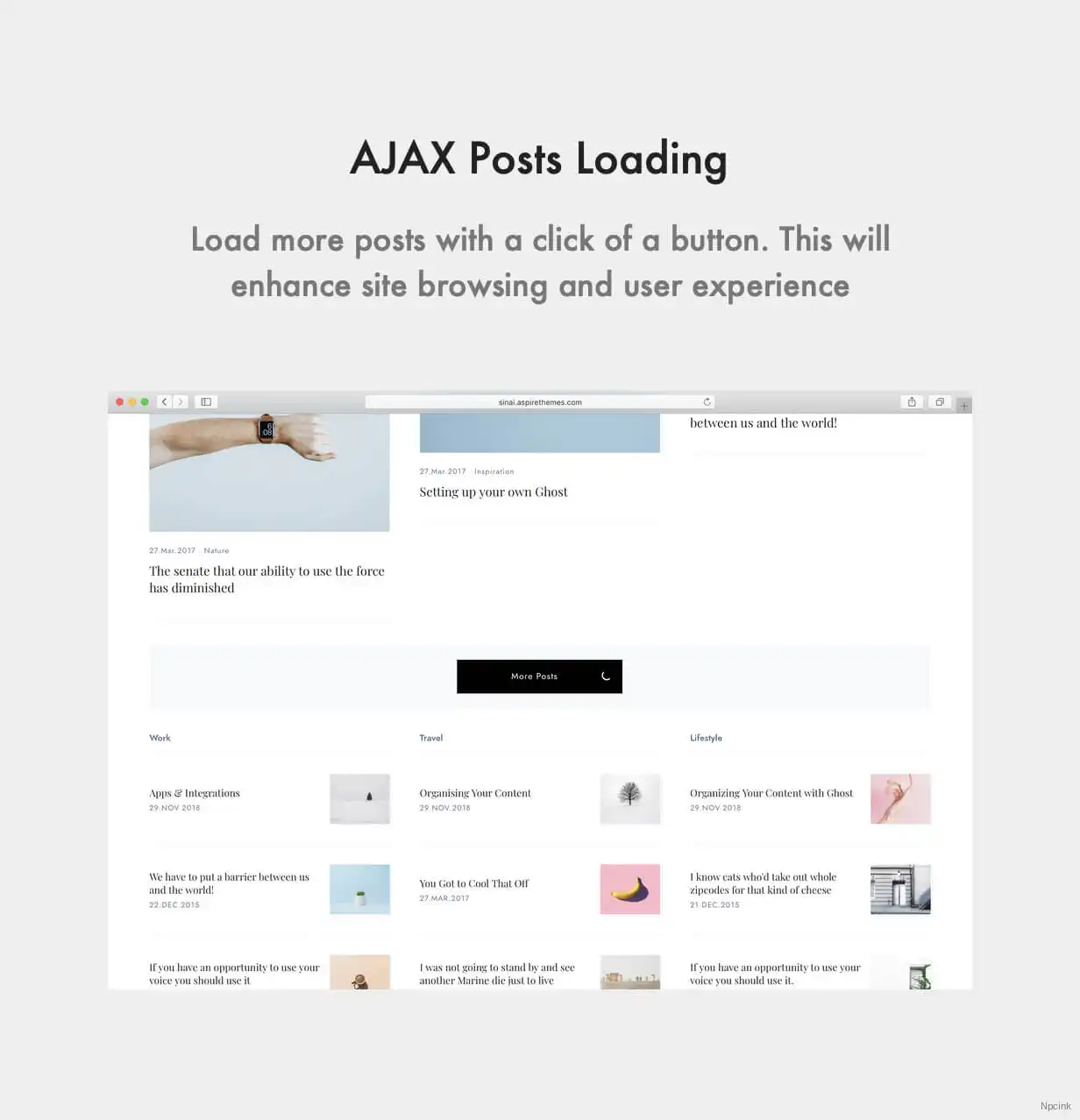 Sinai - 最小博客和杂志Ghost 3.0主题