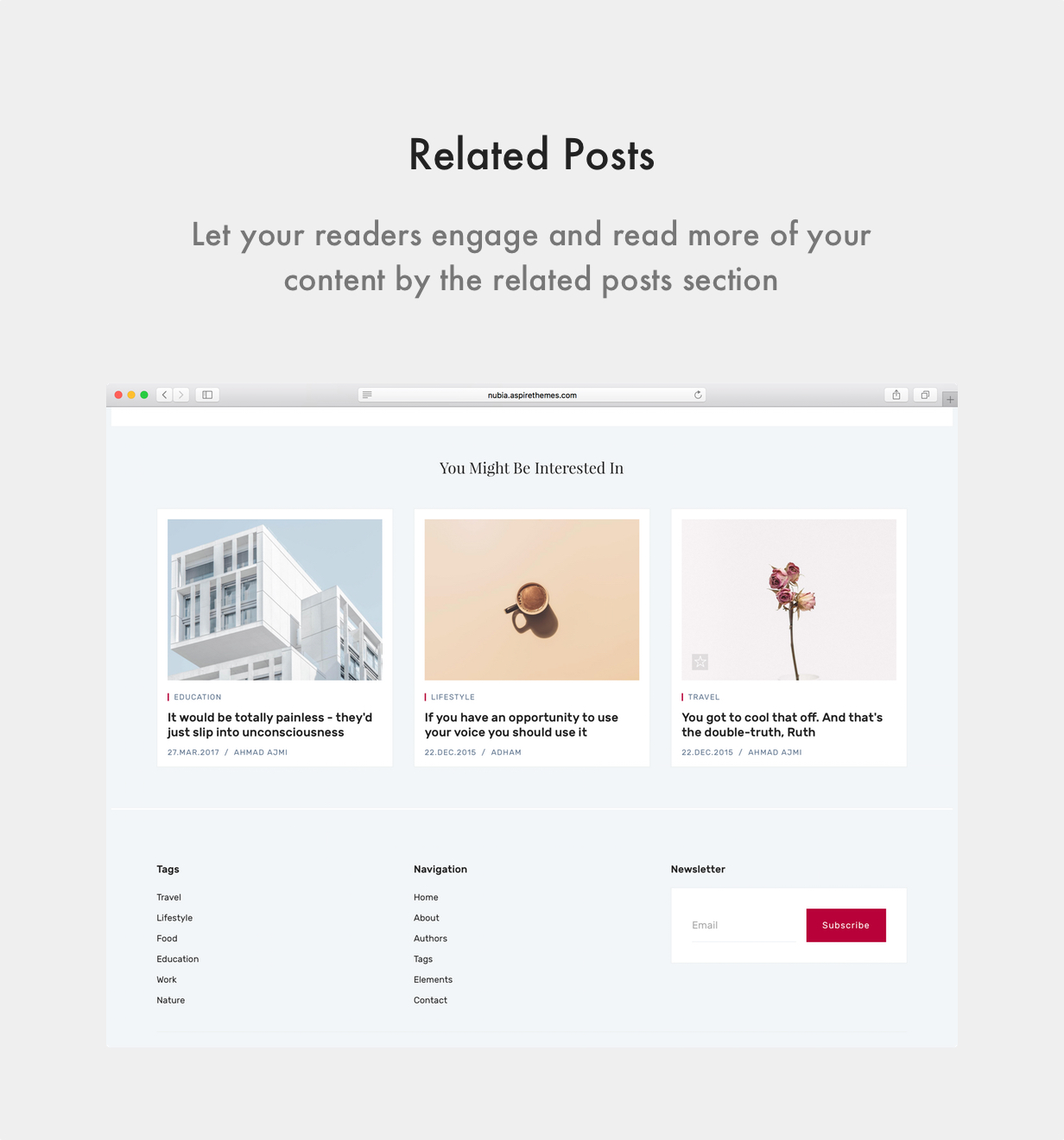 Nubia - 博客和雜志Ghost 3.0主題