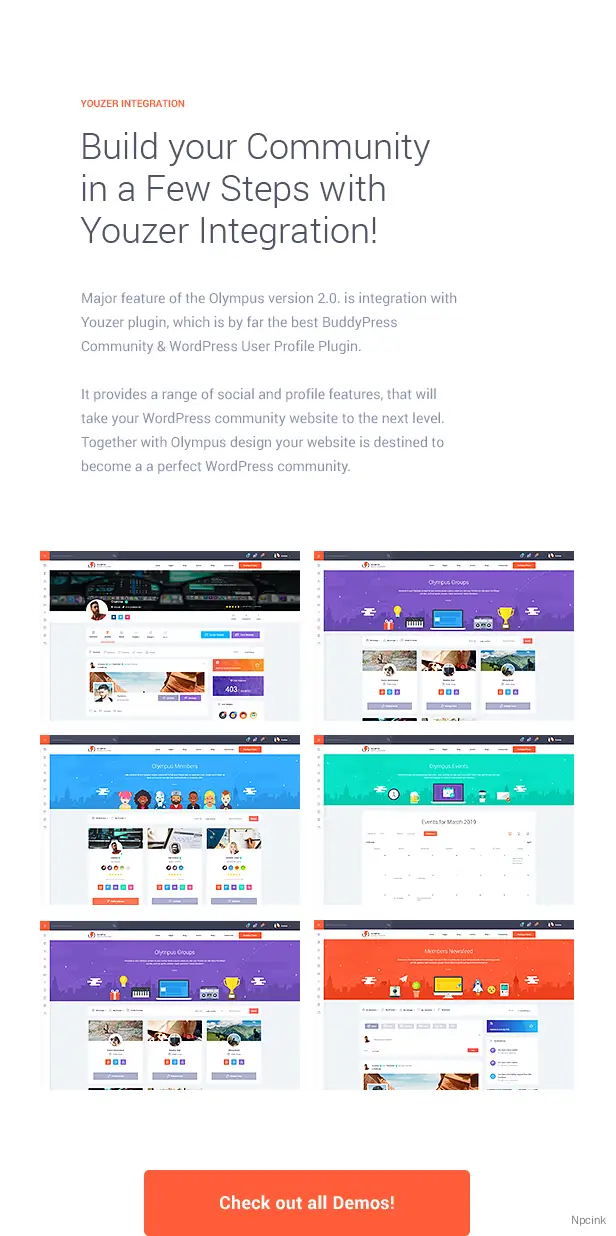 Olympus - BuddyPress強(qiáng)大的社交網(wǎng)絡(luò)WordPress主題