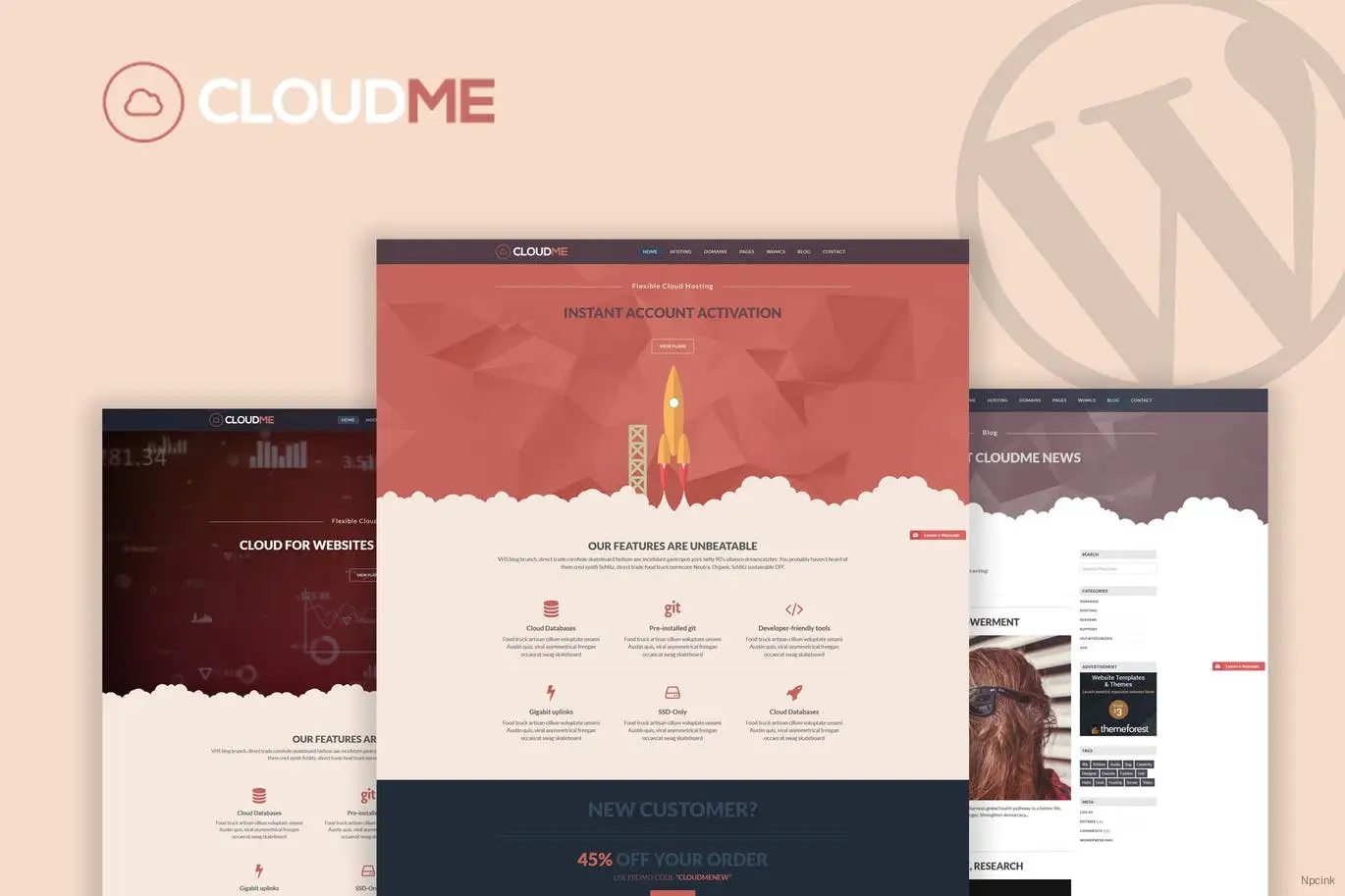 Cloudme Host - WordPress托管主题