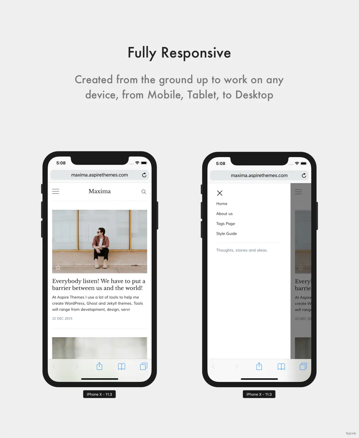 Maxima - 最小的博客和雜志Ghost CMS主題