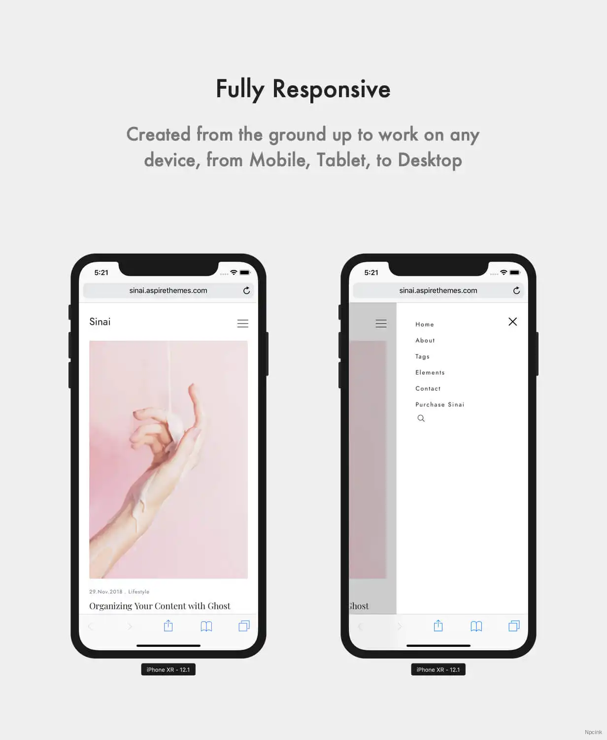 Sinai - 最小博客和杂志Ghost 3.0主题