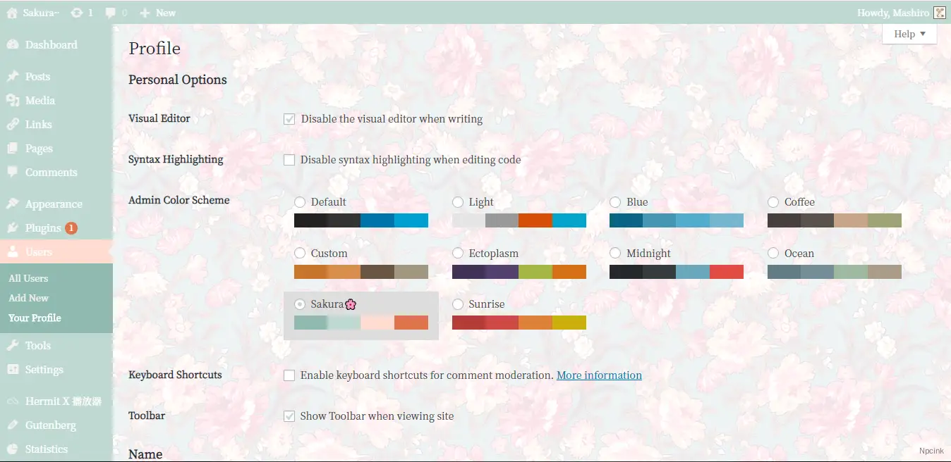 Sakura - 奇妙的WordPress博客主題