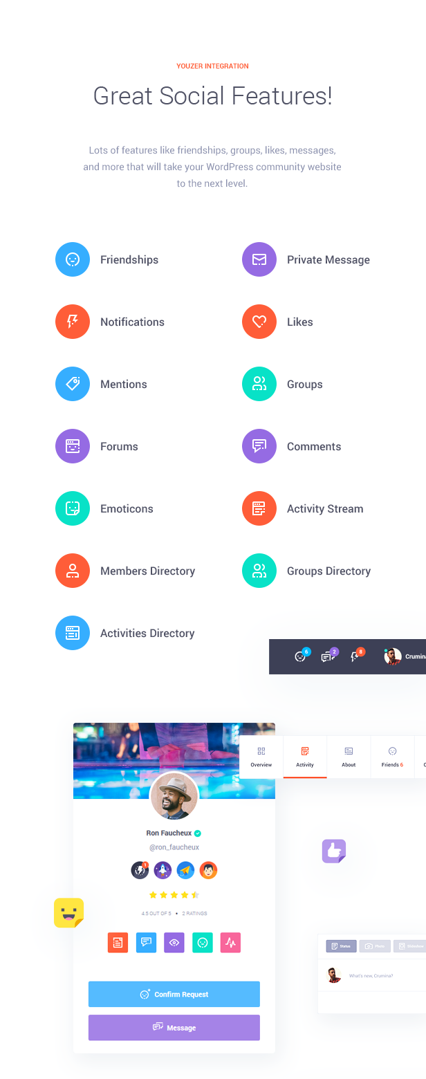 Olympus - BuddyPress強大的社交網絡WordPress主題