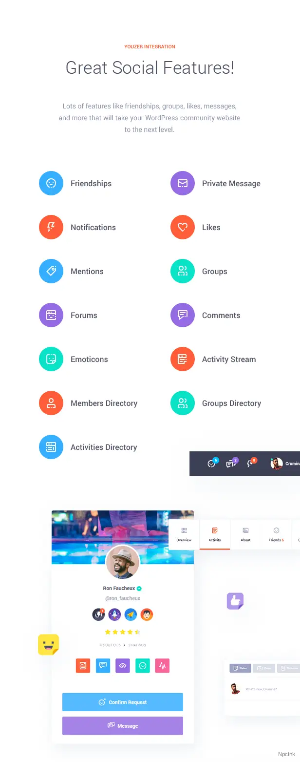 Olympus - BuddyPress強(qiáng)大的社交網(wǎng)絡(luò)WordPress主題