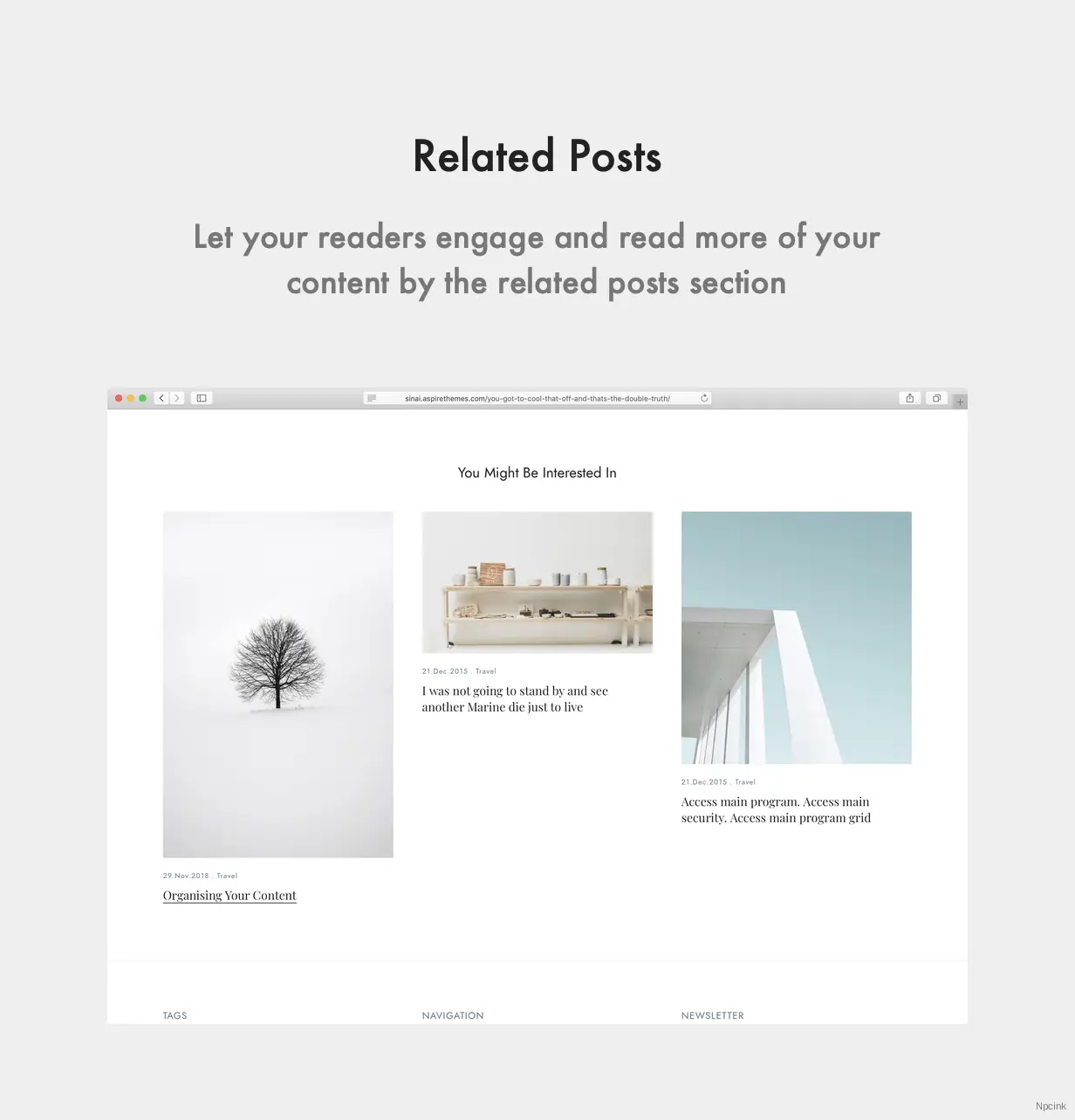 Sinai - 最小博客和杂志Ghost 3.0主题