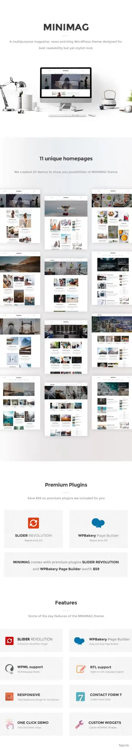 MiniMag - 雜志和博客WordPress主題