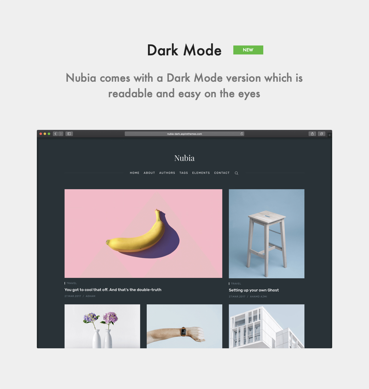 Nubia - 博客和雜志Ghost 3.0主題